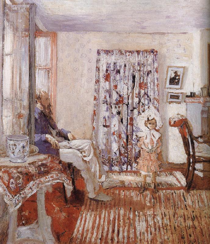 Edouard Vuillard The LuSaiEr sitting by the window oil painting image